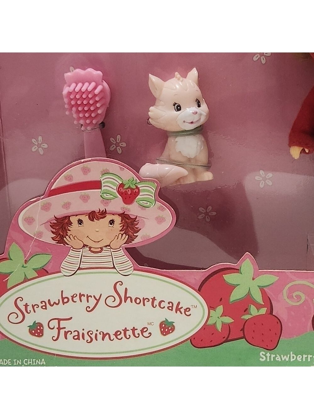 BANDAI Strawberry Shortcake 2002 Doll & Custard NIB Vintage - Picture 3 of 16